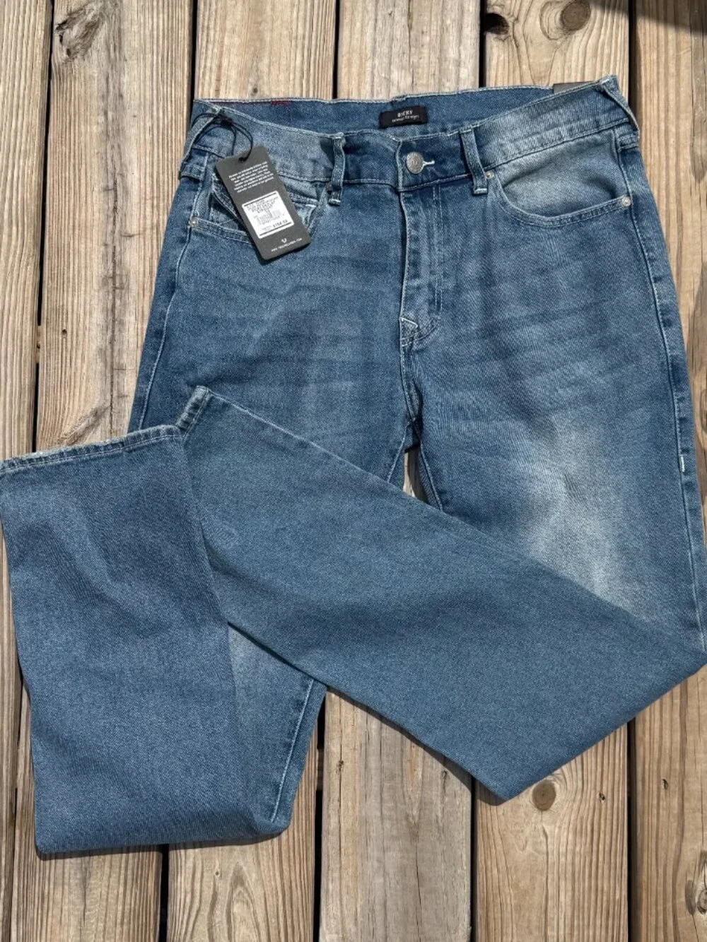 NWT True Religion Ricky Relaxed Straight Jeans Y2K Streetwear W33 L34 3870